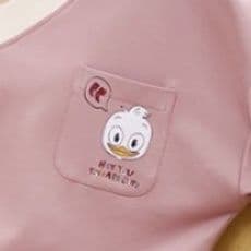 レディース ルームウェア ゆるかわポケット付き長袖パジャマ