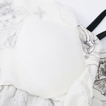 レディース ルームウェア 花柄フリルカップ付きスリップドレス