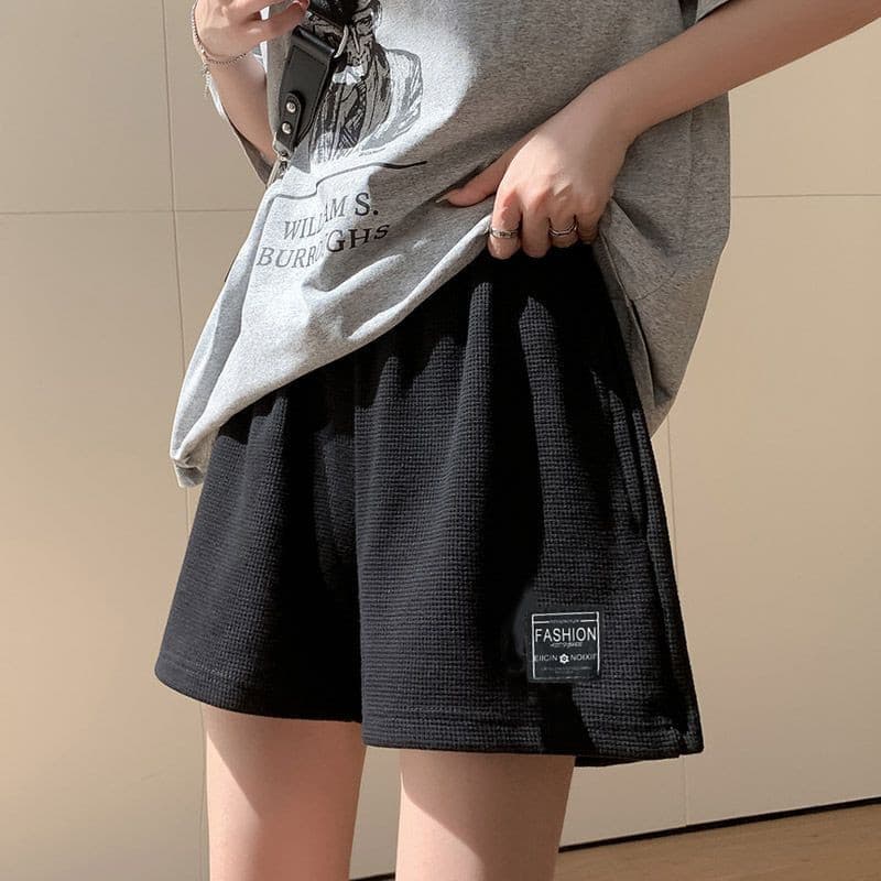 レディース ルームウェア ワッフル素材なめらかショートパンツ