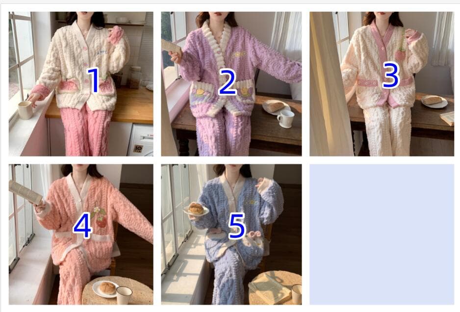 レディース ルームウェア 暖かふわふわパジャマ上下セット多色展開セットアップ